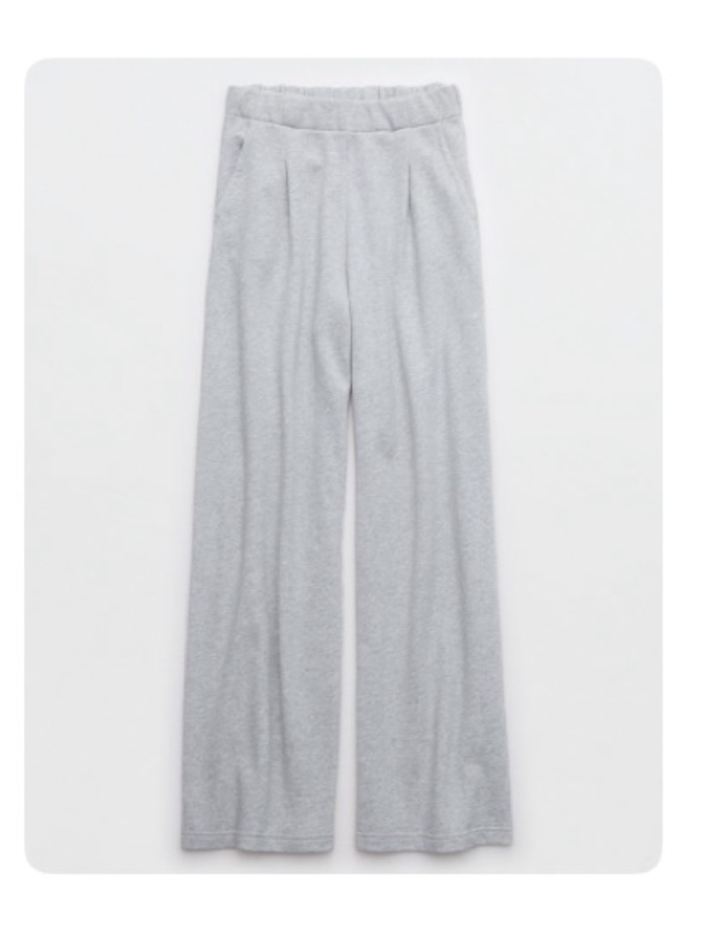 aerie new heights Fleece Trousers - Light Heather Gray